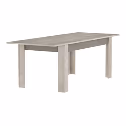 Table très moderne avec ses 2 coloris : chêne champagne et béton foncé. Table assortie aux autres meubles de la collection du ...