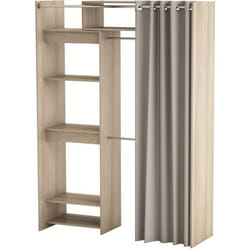 Dressing extensible classique DEMEYERE - décor chêne shannon - L 112-168 cm - ODEON