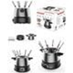 Appareil à Fondue - Inox - 1500W - 14L - 8 Personnes - Thermostat Réglable