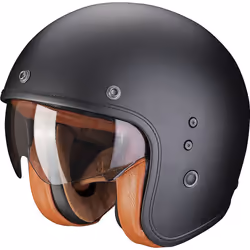 Scorpion Belfast Evo Luxe Casque Jet, noir, taille L pour Hommes