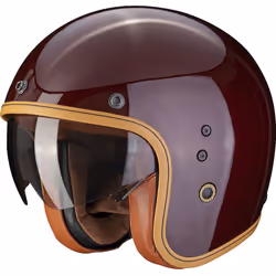 Scorpion Belfast Evo Carbon Red Casque Jet, rouge, taille XS 54 55 pour Hommes