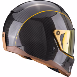 Scorpion EXO-HX1 Carbon SE Solid Gold Casque, noir-or, taille M pour Hommes - Vue supplémentaire 4