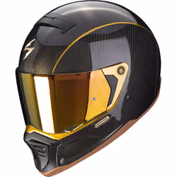 Scorpion EXO-HX1 Carbon SE Solid Gold Casque, noir-or, taille XL pour Hommes