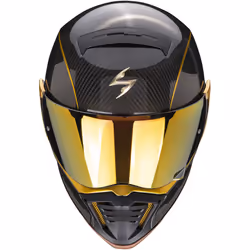 Scorpion EXO-HX1 Carbon SE Solid Gold Casque, noir-or, taille XL pour Hommes