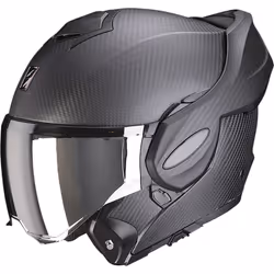 Scorpion Exo-Tech Evo Solid Casque en carbone, noir, taille M pour Hommes