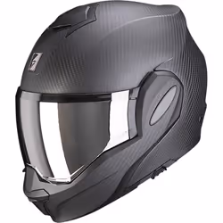 Scorpion Exo-Tech Evo Solid Casque en carbone, noir, taille 2XL pour Hommes