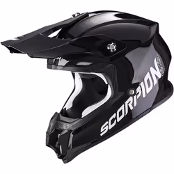 Scorpion VX-16 Evo Air Solid Casque de motocross, noir, taille S pour Hommes