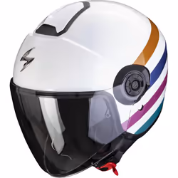 Scorpion Exo-City II Bee Casque Jet, blanc-rose-bleu, taille XS 54 55 pour Hommes