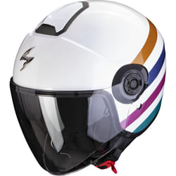 Scorpion Exo-City II Bee Casque Jet, blanc-rose-bleu, taille XS 54 55 pour Hommes