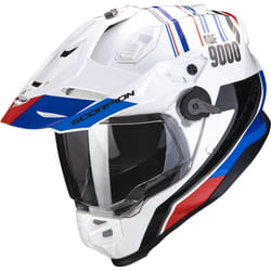 Scorpion ADF-9000 Air Desert Casque de motocross, blanc-rouge-bleu, taille XL pour Hommes