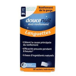 Douce Nuit Anti-Ronflement Languettes 28 Sachets Individuels