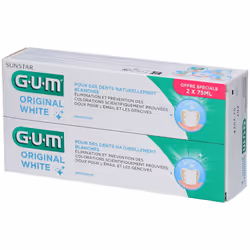 Gum Dentifrice Original White Blancheur Lot de 2 x 75ml