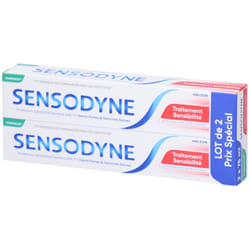 Sensodyne Dentifrice Traitement Sensibilité Lot de 2 x 75ml