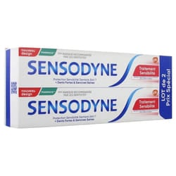 Sensodyne Traitement Sensibilité Dentifrice Lot de 2 x 75 ml
