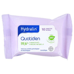 Hydralin Quotidien Lingettes Intimes 10 Lingettes