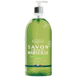 BeauTerra Savon Liquide de Marseille Menthe Citron 1 L