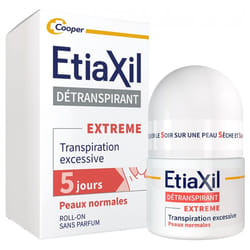Etiaxil Déodorant Détranspirant Extrême Peaux Normales Roll-On 15 ml