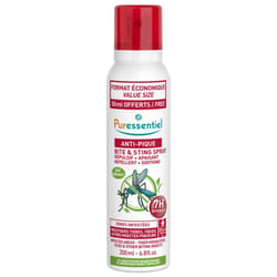 Puressentiel Anti-Pique Spray Répulsif + Apaisant 7H Zones Infestées 200 ml dont 50 ml Offerts