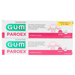 GUM Paroex Gel Dentifrice Lot de 2 x 75 ml