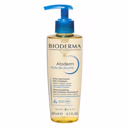 Bioderma 3401528519895, Huile, Nettoyant, Apaisant, Peau sèche, Peau sensible, 200 ml, Bouteille, Para o banho ou Douche, apl ...