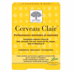 New Nordic Cerveau Clair 60 Comprimés