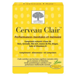 New Nordic Cerveau Clair 60 Comprimés