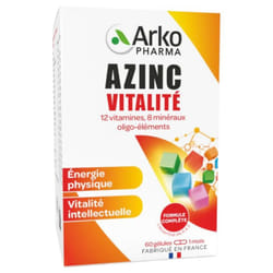 Arkopharma Azinc Vitalité 60 Gélules