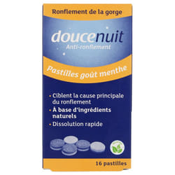Douce Nuit Anti-Ronflement Double Action 16 Pastilles