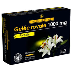 S.I.D Nutrition Oligoroyal Gelée Royale 1000 mg + Propolis 20 Ampoules