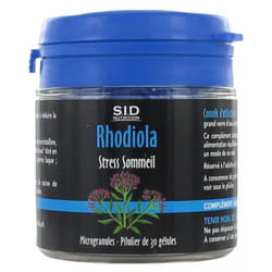 S.I.D Nutrition Stress Sommeil Rhodiola 30 Gélules