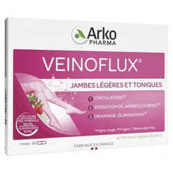 Arkopharma Veinoflux Jambes Légères et Toniques 30 Gélules