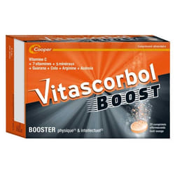 Vitascorbol Boost Booster 20 Comprimés Effervescents