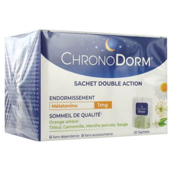 Laboratoires IPRAD ChronoDorm Mélatonine 1 mg 20 Sachets