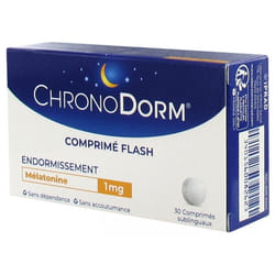 Laboratoires IPRAD ChronoDorm Mélatonine 1 mg 30 Comprimés Sublinguaux