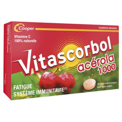 Vitascorbol Acérola 1000 30 Comprimés à Croquer