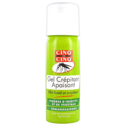 Cinq sur Cinq Gel Crépitant Apaisant Piqûres d'Insectes et de Végétaux 50 ml
