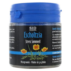 S.I.D Nutrition Stress Sommeil Escholtzia 30 Gélules