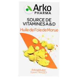 Arkopharma Arkogélules Huile de Foie de Morue 60 Capsules