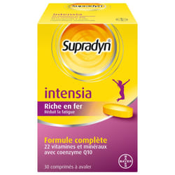 Supradyn Intensia Multivitamines Réduit la Fatigue 30 Comprimés à avaler