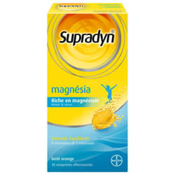 Supradyn Magnésia Vitamines et Minéraux Réduit le Stress 30 Comprimés Effervescents
