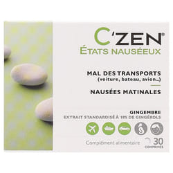 Bausch + Lomb C'Zen États Nauséeux 30 Comprimés