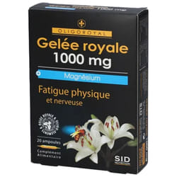 S.I.D Nutrition Oligoroyal Gelée Royale 1000 mg + Magnésium 20 Ampoules