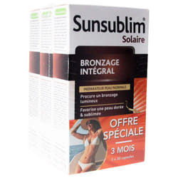Nutreov Sunsublim Bronzage Intégral Peau Normale Lot de 3 x 30 Capsules