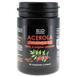 S.I.D Nutrition Acerola Vitamine C 30 Comprimés