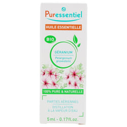 Puressentiel Huile Essentielle Géranium (Pelagonium graveolens) Bio 5 ml