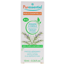 Puressentiel Huile Essentielle Romarin à Cinéole (Rosmarinus officinalis ct cinéole) Bio 10 ml