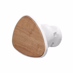 Apportez une touche d'élégance naturelle à votre salle de bain avec la patère galet Sauter en bois blanc. Design moderne et p ...