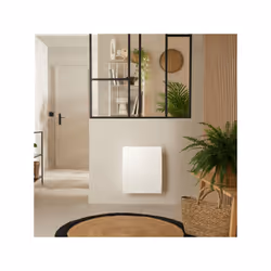 Radiateur chaleur 1250W AGILIA horizontal pilotage intelligent connecté blanc carat - ATLANTIC - 503123