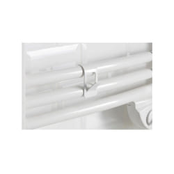 Atlantic - Patère crochet blanc pour sèche-serviettes tubes ronds 850202