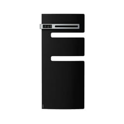 Atlantic - Radiateur sèche-serviettes connecté Serenis avec soufflerie mât gauche 1500W Noir - 850494